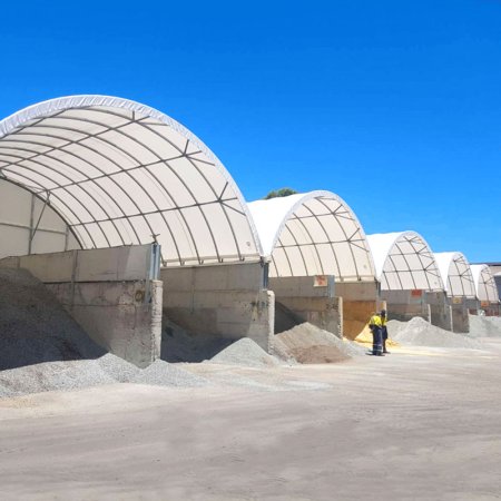 C2620 W26'×L20’×H6’6” Single Truss Container Shelter