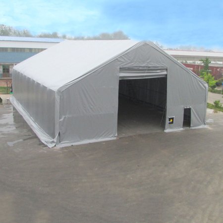 6012025DP W60'×L120’×H25’ Large Temporary Steel Structure Warehouse 