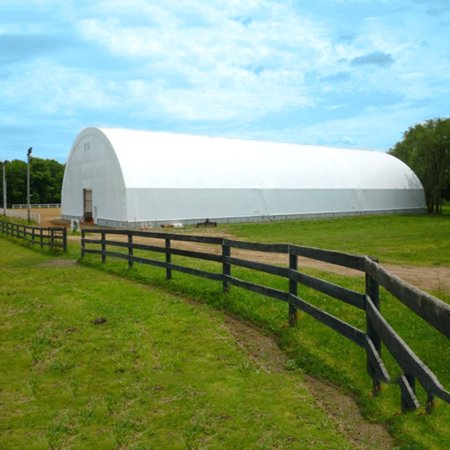 8020030DP W80'×L200’×H30’ Large Prefabricated Steel Warehouse