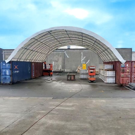 C4080DT W40'×L80’×H12’ Double Truss Container Shelter