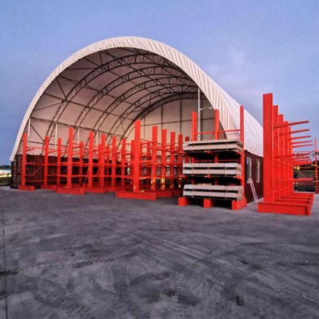 C404015DT W40'×L40’×H15’ Double Truss Container Shelter