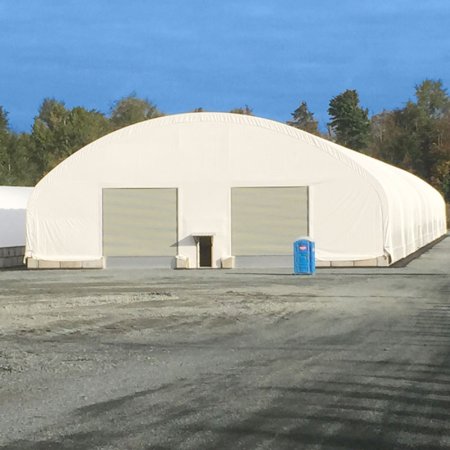 8012030DP W80'×L120’×H30’ Double Truss Storage Shelter